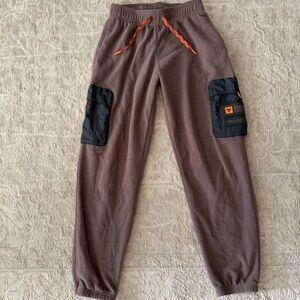 Under Armour Project Rock Veterans Day Cargo Fleece Joggers Brown Loose Small